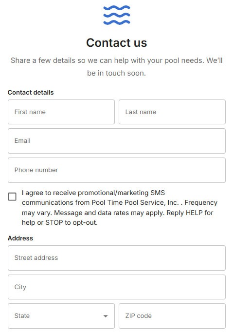 Skimmer Pool App Form